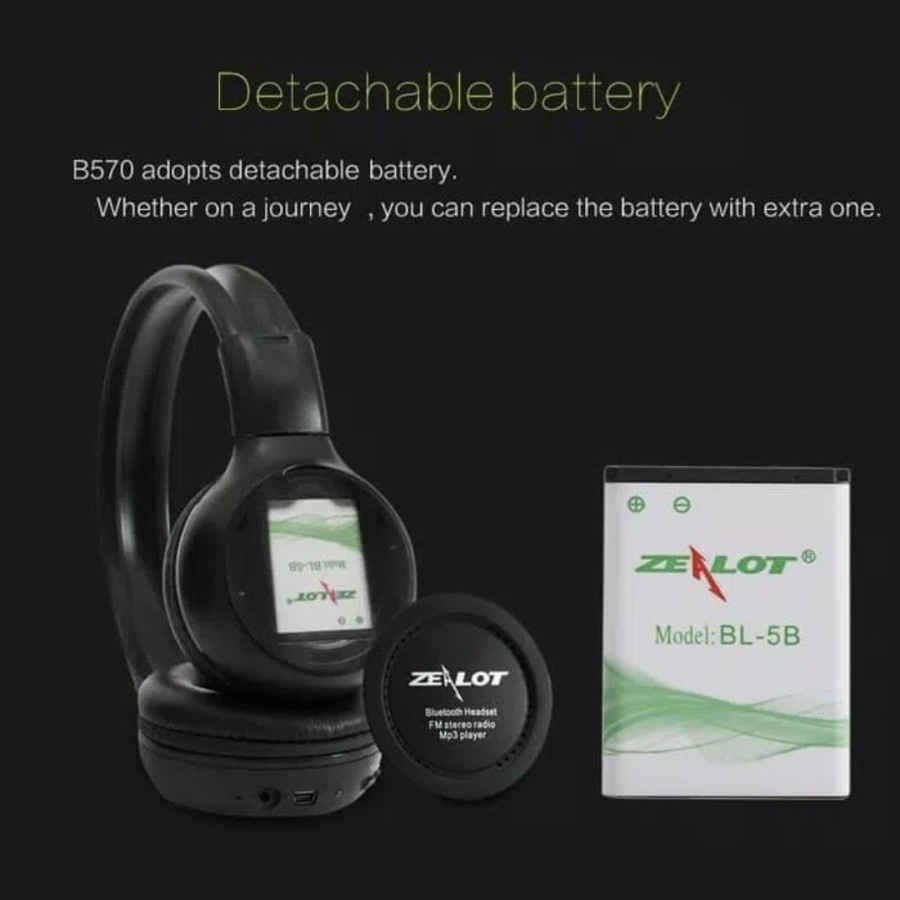 Wireless Headphone zealot B570 with Bluetooth FM TF / Headset