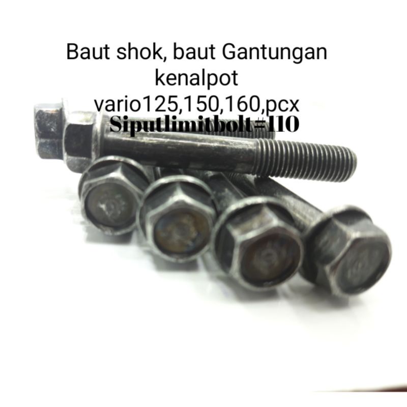 baut baud kenalpot kunci 14 baut gantungan kenalpot vario 125/150/160 pcx ori