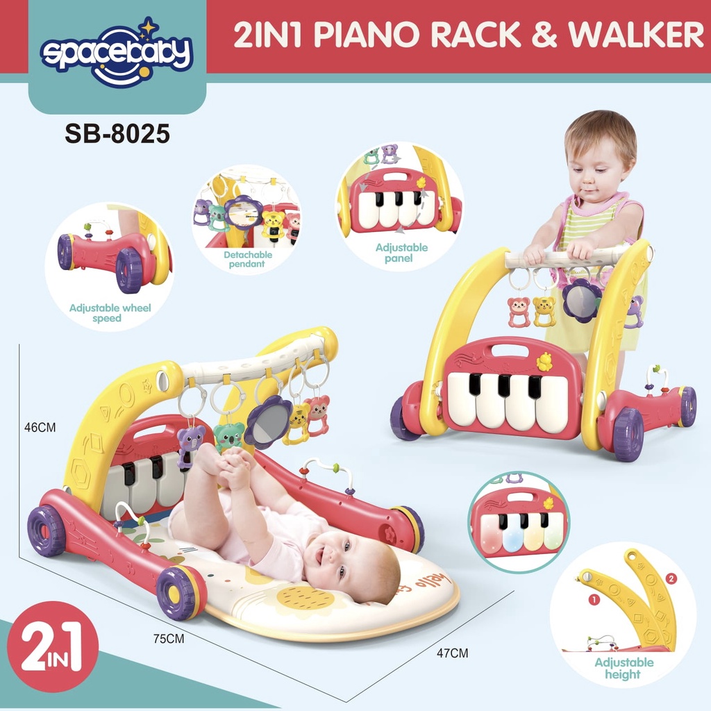 2 in 1 Piano Playmat & Push Walker Spbaby SB 8025 SB8025 SB8025 / SB 8024 SB8024 SB8024 Matras
