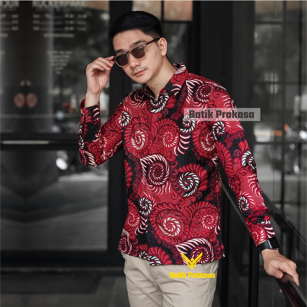 Kemeja Batik Prakasa Agam Narapati Slimfit Lengan Panjang Batik Solo