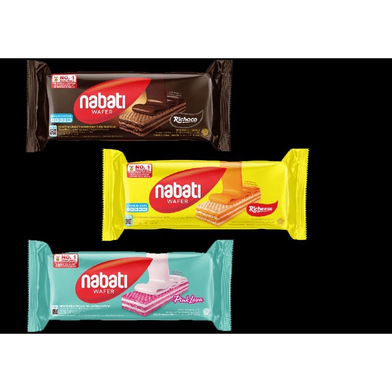 

Nabati Wafer/Nabati Coklat/Nabati Keju/Nabati Pink Lava Netto 110gr