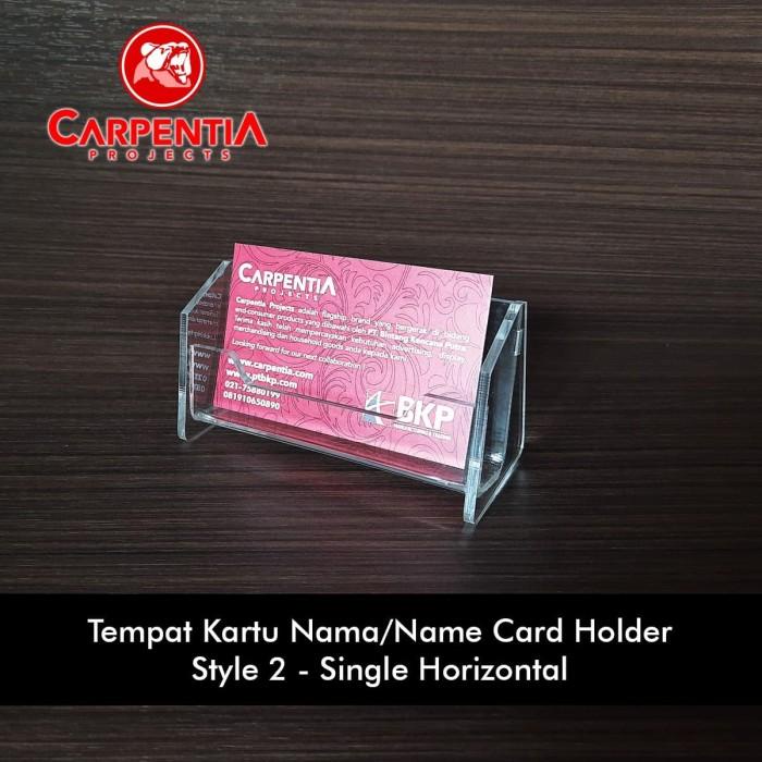 

Tempat Kartu Nama / Acrylic Name Card Holder - Horizontal - Style 2