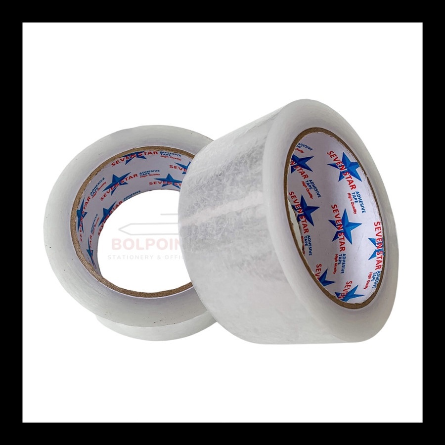 

Lakban Bening 45mm x 100 yard STAR TAPE - SEVEN STAR - ADHESIVE TAPE