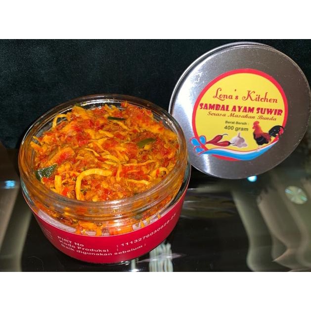 

STAR Ayam suwir pedas berat 400gram berat isi 200gram
