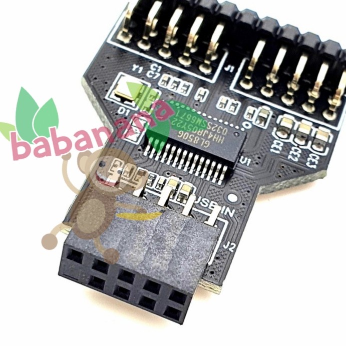 Splitter 9 pin usb motherboard internal cabang aio power mobo adapter