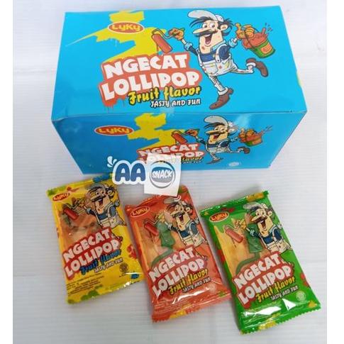 

azr00 PERMEN KERAS NGECAT LOLLIPOP ISI 24 X 7GR Extra Bonus