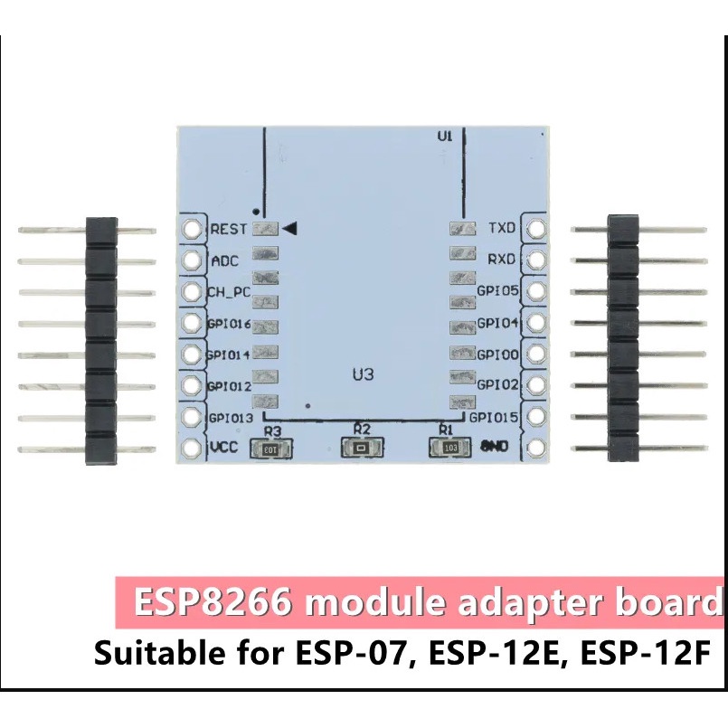 ESP8266 Module Adapter Plate for ESP-07 ESP-08 ESP-12 ESP-12E ESP-12F ESP-14