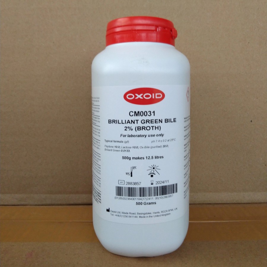 Brilliant Green Bile 2% Broth (BGLB) Oxoid CM0031B