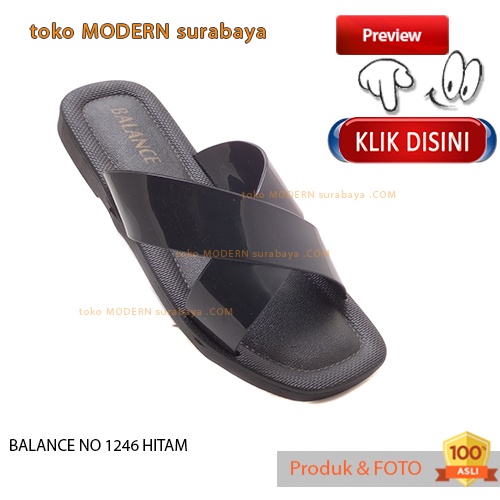 Sandal wanita casual sandal slide karet murah BALANCE NO 1246