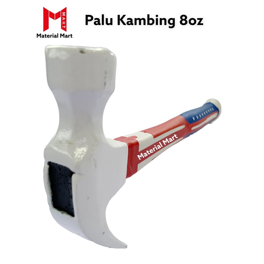 Palu Kambing 8oz | Palu Kambing Gagang Karet 8 oz | Palu Gagang Fiber | Material Mart