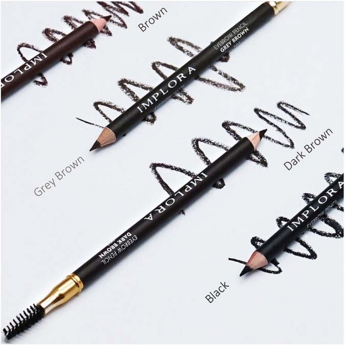 [ IMPLORA ] Eyebrow Pencil 2in1 Pensil Alis IMPLORA Sikat Soft Original