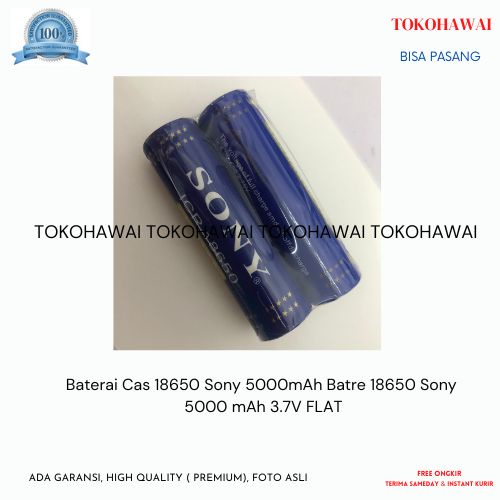 Baterai Cas 18650 Sony BIRU- 1pcs