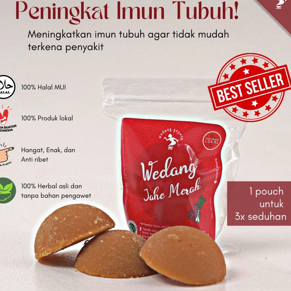 

✪ Wedang Goyang Jahe Merah Instan isi 5 pack / 15 seduhan ♦