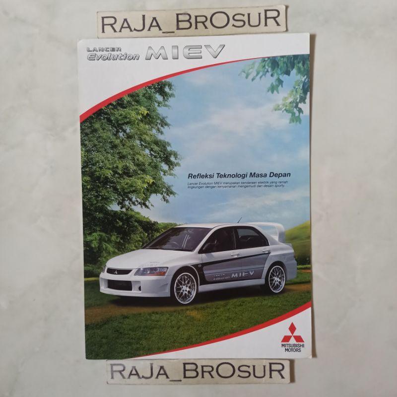 Poster brosur katalog flyer Mitsubishi Lancer Evolution Miev