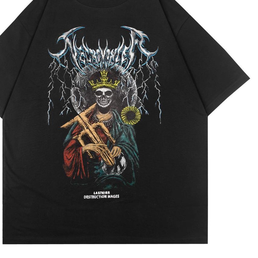 ✧ LASTKISS Tshirt Necromancer Black Tees ♡