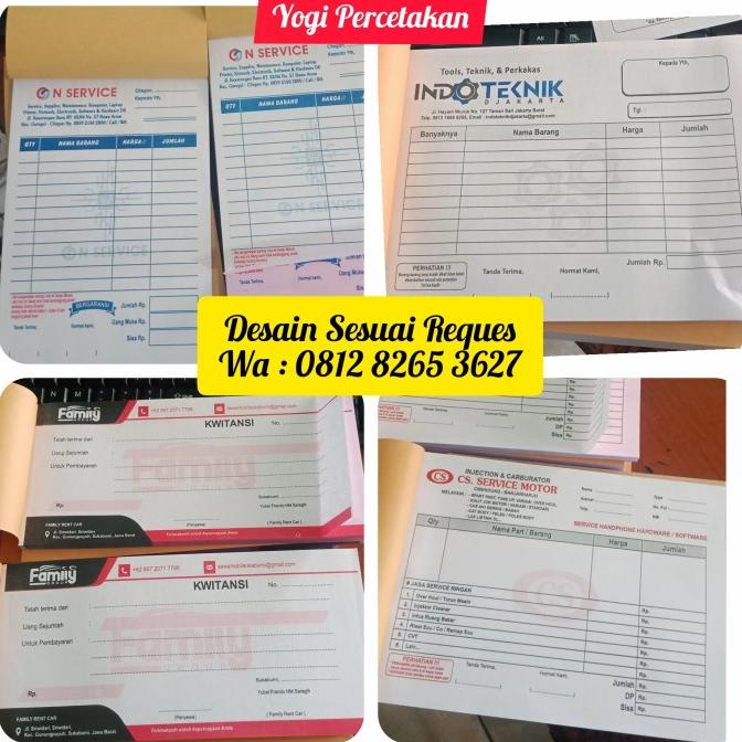 

NOTA BON KWITANSI INVOICE SETENGAH RIM 2 warna