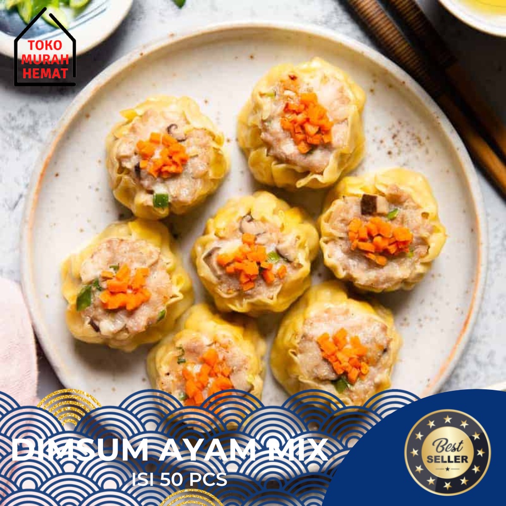 

DIMSUM AYAM MIX CAMPUR 50 PCS//HALAL DAN MURAH HARGA PABRIK