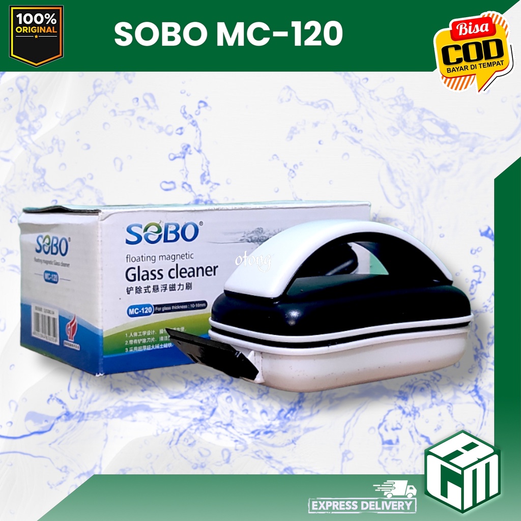 SOBO MC120 MC 120 magnetic brush magnet pembersih kaca aquarium