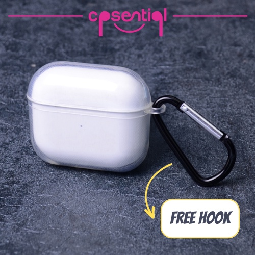 [PROMO] COD Case Airpods Gen 1/2 Gen 3 Pro Inpods 12 i12 Clear Karet TPU Free Hook | Protective Transparan Silicone Casing Premium Murah | Soft Transparent Case dengan Gantungan Gratis