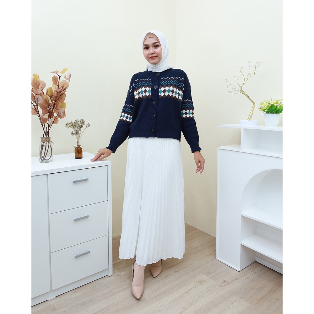 CARDIGAN RAJUT IMPOR- by Hijab Mamah icis 2