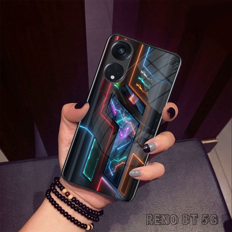 Legend Shop Softcase Kaca mewah for Oppo Reno 8T 5G/4G Terbaru LS42 Softcase Oppo Reno 8T Terbaru - 