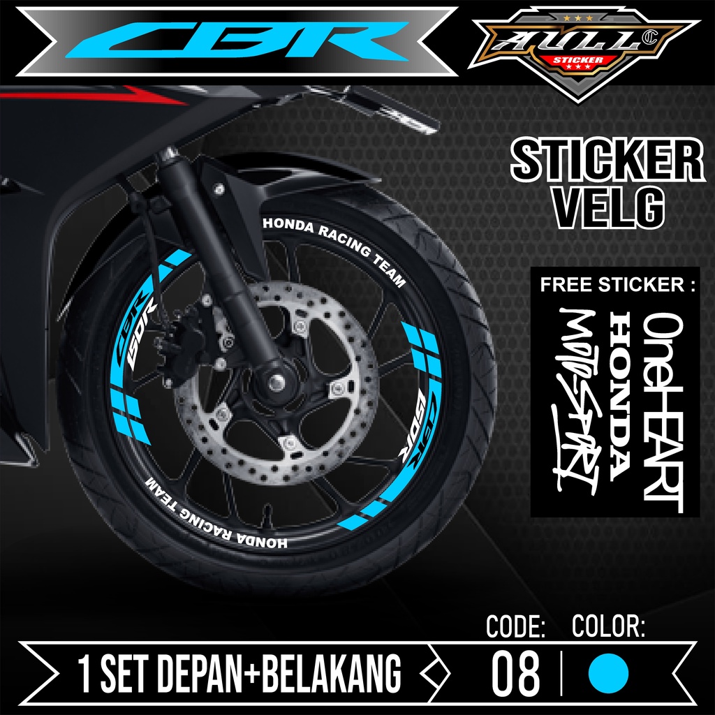 STICKER STIKER Cutting Velg CBR 150R - Aksesoris Stiker Cutting Sticker List Velg Motor Honda CBR150