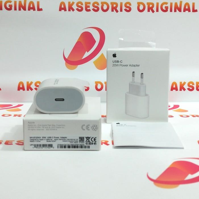 Adaptor Batok Kepala Charger 20W Apple iPhone 13 12 Pro Max Original