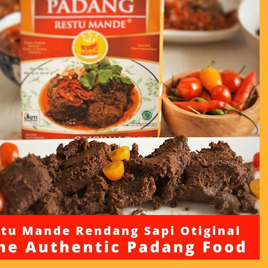 

♗ Restu Mande [PALINGDIMINATI] Rendang Sapi Rendang Kemasan Vakum Original 300gr ➤