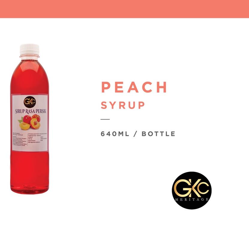 

➨ Sirup Peach / Persik Syrup Minuman GKC Heritage 640 ml (Import Quality) ♨