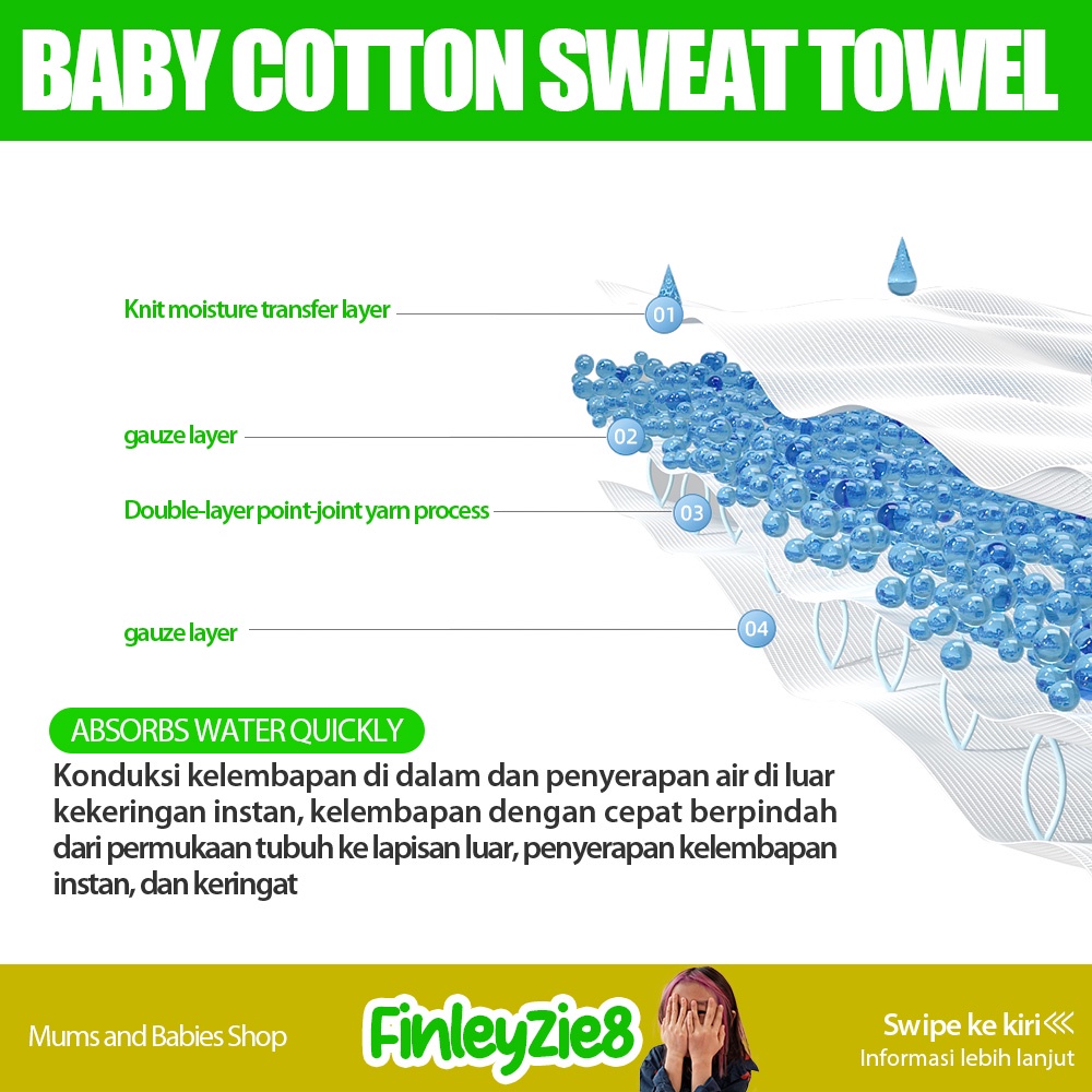 Handuk Keringat punggung Bayi / Celemek Makan Bayi / Celemek Makan Bayi Waterproof / Celemek Makan Bayi Silicone / Celemek Makan Anak / Celemek Makan Bayi Silikon / Celemek bib slabber makan bayi bahan kain premium / Handuk Keringat Bayi &amp; Kids bahankatun