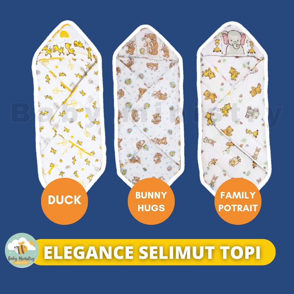 Elegance Blanket Baby / Selimut topi elegance