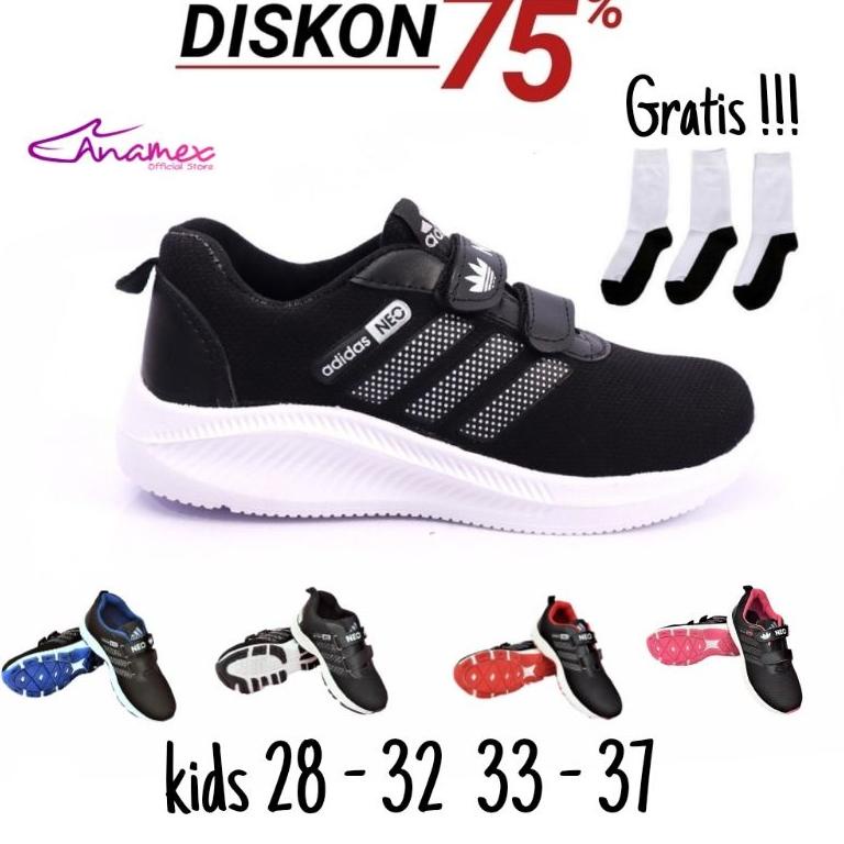 LANGSUNG ATC SEPATU ANAK SEKOLAH TK SD TERMURAH  ADIDAS NEO - ANAMEX