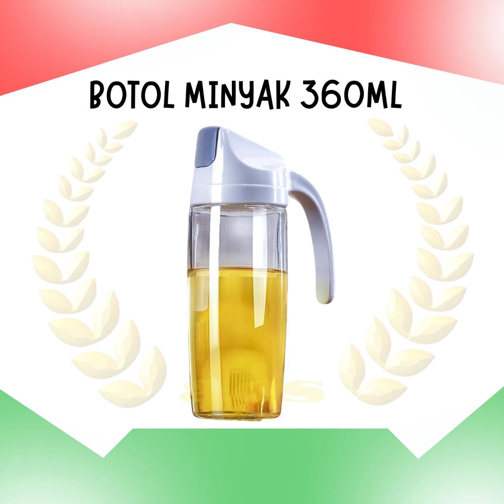 Botol Minyak Goreng - Botol Kaca Tempat Minyak / Saus / Kecap 630ml