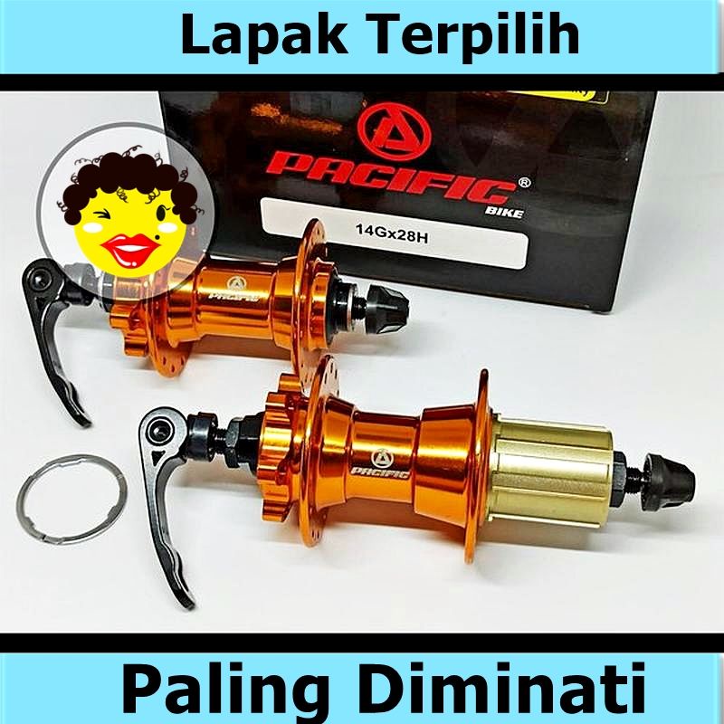 Hub Freehub Jangkrik Sepeda Lubang 28 Merk Pacific Warna Gold Sepeda murah