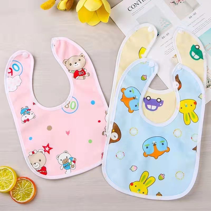 Sleber Bayi Waterproof Anti Air / Celemek Bayi Waterproof Slabber Bayi Slaber Bib Bayi