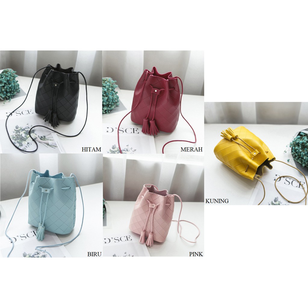 FYGALERY FYG1252 Tas Selempang Bag Bucket Cute Tas Fashion Wanita Murah