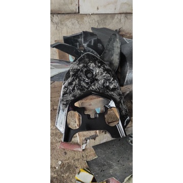 carbon Kevlar sambungan body belakang Vario 125 Old