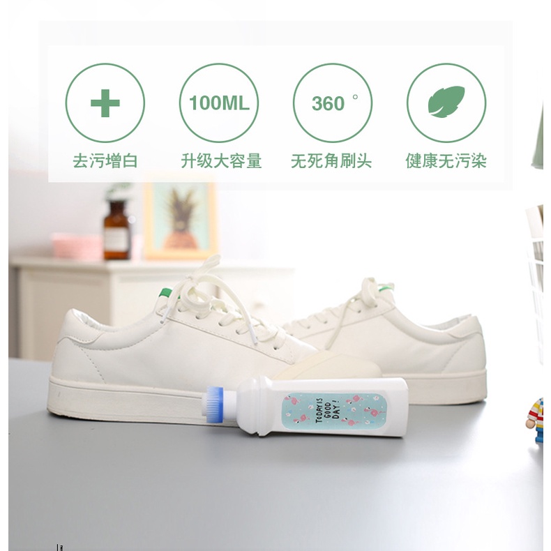 Cairan Pembersih Sepatu Dengan Brush (PTM) / Sikat Pembersih Sepatu Praktis / Semir Sepatu