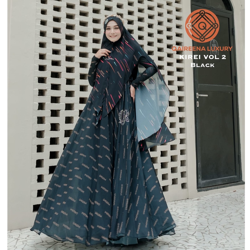 GAMIS SET / MIREI-KIREI BLACK VOL.2 BY QAIREENA