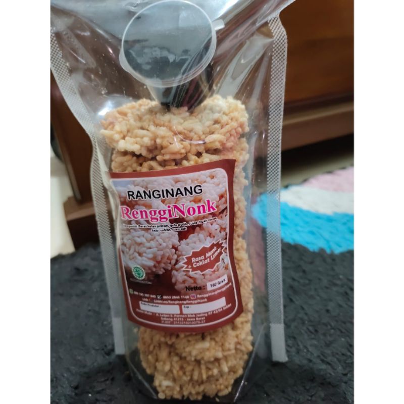 

Rengginang Rengginonk Manis Rasa Coklat 160g