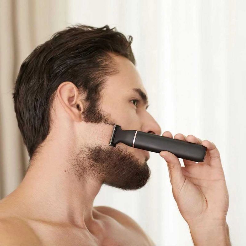 HTC Alat Cukur Kumis Elektrik Trimmer Shaver Dual Blade Waterproof - GT-266