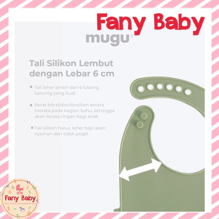 MUGU SILICONE BIB / SLABER MAKAN BAYI