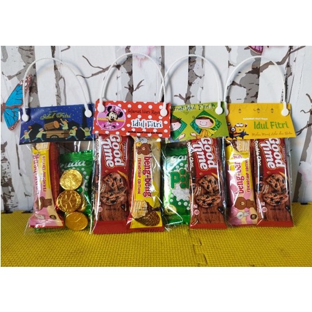 PARCEL SNACK LEBARAN, Jajan Lebaran Anak-Anak, Amplop Jajan Snack Angpao Lebaran Angpau Jajan lebara