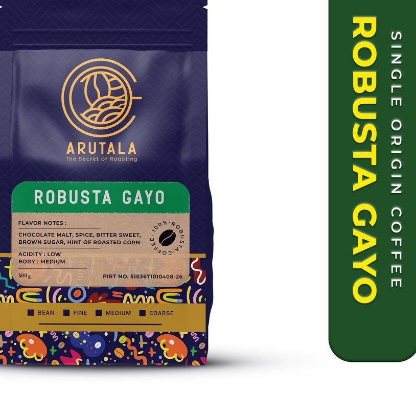 

۩ ARUTALA Kopi Gayo Alur Badak Robusta Coffee 500 Gram ✫