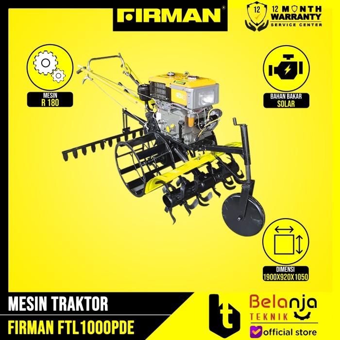 [[[ TERSEDIA COD ]]] Firman Traktor FTL1000PDE Paddy Diesel Electric Start FTL 1000 PDE