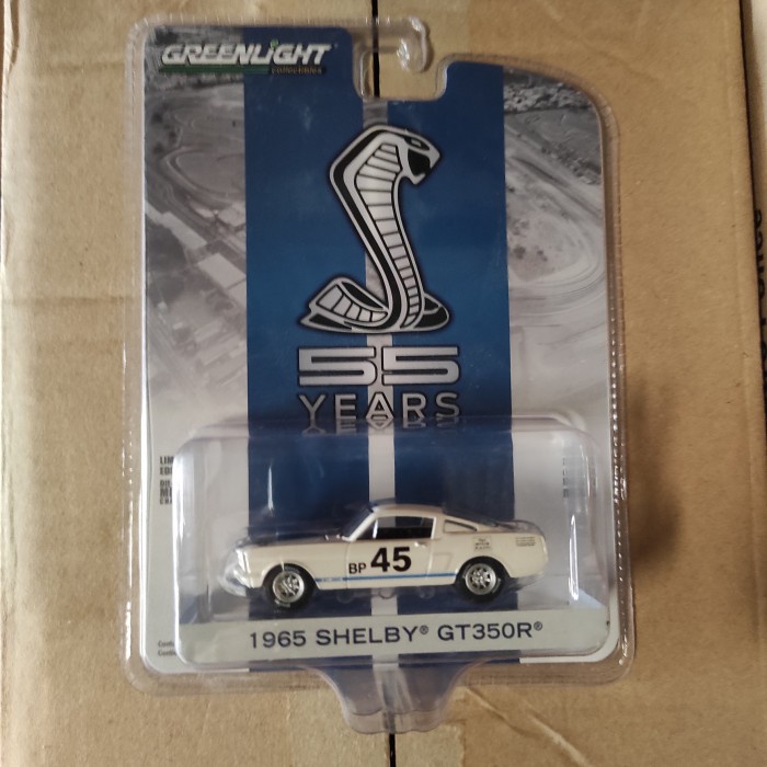 GREENLIGHT 1/64 55 YEARS SHELBY 1965 SHELBY GT350R TERBARU