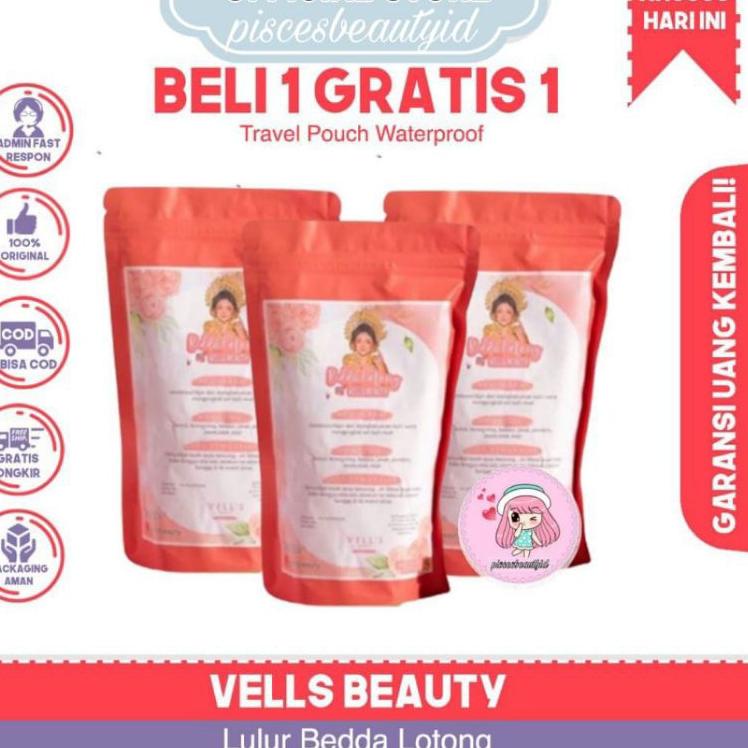 ☼ HARGA PROMO‼️Lulur bedda lotong vells beauty / Lulur Vells Beauty ♠