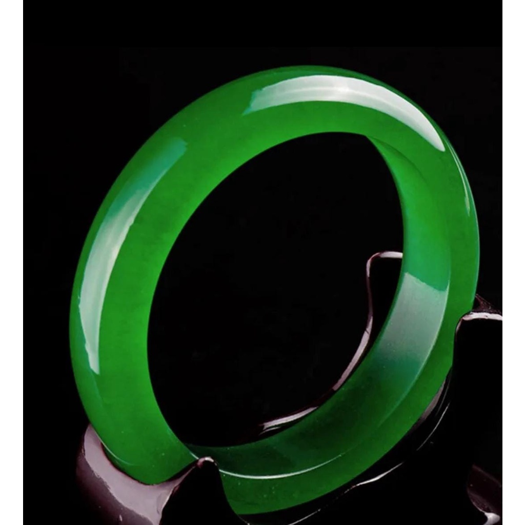 Gelang Batu Giok Natural Emerald Gelang batu giok asli cina/Gelang Batu Giok Natural Emerald untuk Hadiah PRIA/Wanita