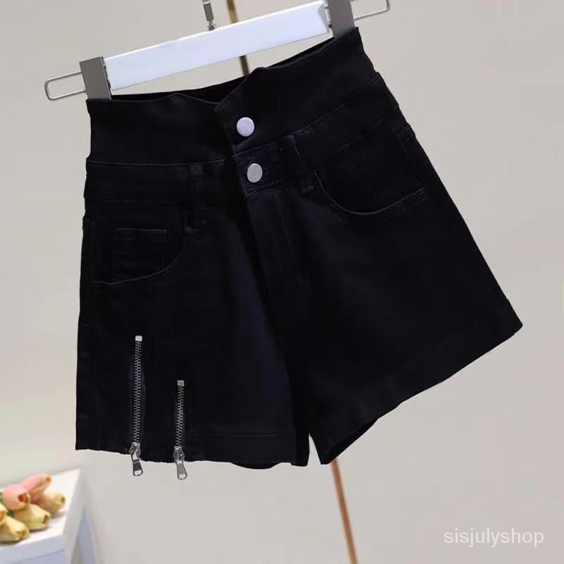 [✅BISA COD] #Sisjuly# Celana pendek denim putih wanita musim panas musim panas tipis baru pinggang t