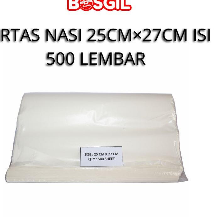

♡ Kertas Nasi ukuran 25cmx27cm isi 500 lembar ♪
